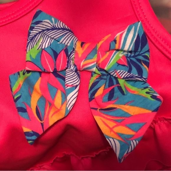 New Chic scuba knit bike set, knockout pink, 2T - Picture 5 of 7